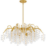 Mid. Chandeliers Glass Down by Quoizel ( 10 | MAP5028GFL Maple ) 