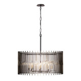 Mid. Chandeliers Glass Down by Varaluz ( 137 | 393P08MBFG Park Row ) 