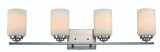 Bathroom Fixtures Four Lights by Trans Globe Imports ( 110 | 70524 BN Mod Pod ) 