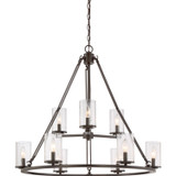 Mid. Chandeliers Glass Up by Quoizel ( 10 | BCN5009WT Buchanan ) 