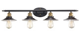 Bathroom Fixtures Four Lights by Trans Globe Imports ( 110 | 20514 ROB Griswald ) 