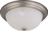 Flush Mounts Bowl Style by Nuvo Lighting ( 72 | 60-3263 Close to Ceiling Brushed Nickel ) 