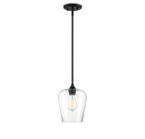 Mini Pendants Glass Down by Savoy House ( 51 | 7-4036-1-BK Octave ) 