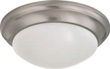 Flush Mounts Bowl Style by Nuvo Lighting ( 72 | 60-3272 Close to Ceiling Brushed Nickel ) 