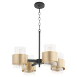 Mid. Chandeliers Glass Down by Quorum ( 19 | 683-4-6980 Epsilon ) 