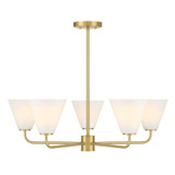 Mid. Chandeliers Glass Up by Savoy House ( 51 | 1-4015-5-322 Blair ) 