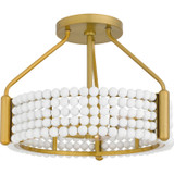Semi-Flush Mts. Drum Shade by Quoizel ( 10 | MOL1716BRG Molly ) 