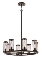 Mid. Chandeliers Glass Up by Trans Globe Imports ( 110 | 71717 BK ) 