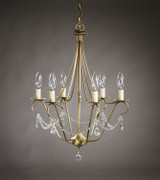 Mini Chandeliers Candle by Northeast Lantern ( 196 | 929-AB-LT6-CRY Chandelier ) 