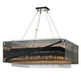 Mid. Chandeliers Glass Down by Troy Lighting ( 67 | F5907-BRZ/PC Apollo ) 