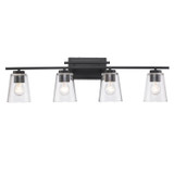 Bathroom Fixtures Four Lights by Trans Globe Imports ( 110 | 22494 BK Iris ) 