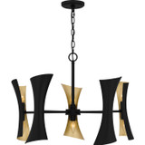 Mid. Chandeliers Metal Shade by Quoizel ( 10 | MYL5027MBK Myla ) 
