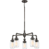 Mid. Chandeliers Glass Down by Quoizel ( 10 | SQR5005RK Squire ) 