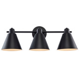 Bathroom Fixtures Three Lights by Trans Globe Imports ( 110 | 22593 BK ) 