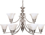 Mid. Chandeliers Glass Up by Nuvo Lighting ( 72 | 60-360 Empire ) 