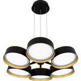Semi-Flush Mts. Drum Shade by Quoizel ( 10 | BYS5026MBK Byrnes ) 