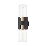 Sconces Double Glass by Troy Lighting ( 67 | B3231-PBR/TBK Amado ) 