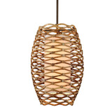 Pendants Fabric Shade by Troy Lighting ( 67 | F6746-TBZ Balboa ) 