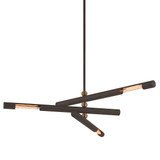 Large Chandeliers Geometric/Linear by Troy Lighting ( 67 | F6885-BRZ/PBR Hendrix ) 