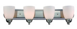Bathroom Fixtures Four Lights by Trans Globe Imports ( 110 | 3504-1 BN Clayton ) 