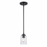 Mini Pendants Glass Down by Trans Globe Imports ( 110 | 80520 BK Mod Pod ) 