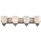 Bathroom Fixtures Four Lights by Trans Globe Imports ( 110 | 3504-1 PC Clayton ) 