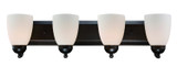 Bathroom Fixtures Four Lights by Trans Globe Imports ( 110 | 3504-1 ROB Clayton ) 