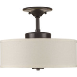 Semi-Flush Mts. Drum Shade by Progress Lighting ( 54 | P3683-2030K9 Inspire Led ) 