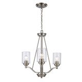 Mini Chandeliers Glass Shade by Trans Globe Imports ( 110 | 80525-3 BN Mod Pod ) 