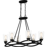 Mid. Chandeliers Glass Up by Quoizel ( 10 | OLK632EK Overlook ) 