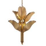 Mid. Chandeliers Metal Shade by Varaluz ( 137 | 901C06GO Banana Leaf ) 