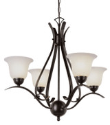 Mid. Chandeliers Glass Down by Trans Globe Imports ( 110 | 9280 ROB Aspen ) 