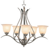 Mid. Chandeliers Glass Up by Trans Globe Imports ( 110 | 9285 BN Aspen ) 