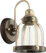 Sconces Single Glass by Quorum ( 19 | 586-1-8086 Banded Lighting Series ) 