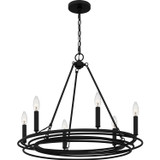 Mid. Chandeliers Candle by Quoizel ( 10 | CPE5025MBK Calliope ) 