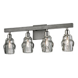 Bathroom Fixtures Four Lights by Troy Lighting ( 67 | B6004-GRA/PN Citizen ) 