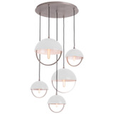 Mini Chandeliers Metal Shade by Robert Abbey ( 165 | P589WHT Mavisten Edition Copernica ) 