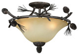 Semi-Flush Mts. Bowl Style by Vaxcel ( 63 | C0121 Sierra ) 