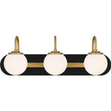 Bathroom Fixtures Three Lights by Quoizel ( 10 | DES8624MBK Desmond ) 