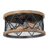Flush Mounts Cage Style by Vaxcel ( 63 | C0189 Bremerton ) 