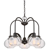 Mid. Chandeliers Glass Down by Quoizel ( 10 | TRG5105OZ Trilogy ) 