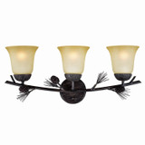 Bathroom Fixtures Three Lights by Vaxcel ( 63 | W0269 Sierra ) 