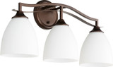 Bathroom Fixtures Three Lights by Quorum ( 19 | 5027-3-86 Jardin ) 