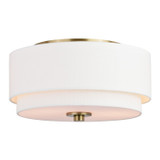 Flush Mounts Drum Shade by Vaxcel ( 63 | C0278 Burnaby ) 