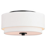 Flush Mounts Drum Shade by Vaxcel ( 63 | C0279 Burnaby ) 