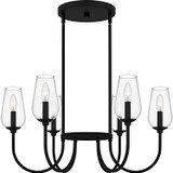 Mid. Chandeliers Glass Up by Quoizel ( 10 | VSC5028MBK Viscount ) 