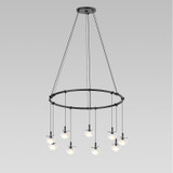 Mid. Chandeliers Glass Down by Sonneman ( 69 | S1E24K-JC06XX18-CL03 Suspenders ) 