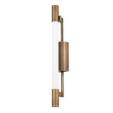 Sconces Single Glass by Troy Lighting ( 67 | B7124-PBR Merced ) 
