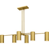 Linear/Island 4 Light + by Quoizel ( 10 | FLD650BRG Foreland ) 