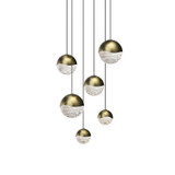Mid. Chandeliers Multi-Port/Cascade by Sonneman ( 69 | 2915.14-AST Grapes ) 